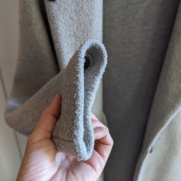 Maison Scotch - Light Grey Wool Blend Winter Coat - Picture 4 of 5